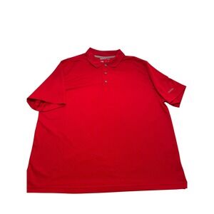 Reebok Golf Red Polo Shirt Mens 2XL Short Sleeve Performance Breathable